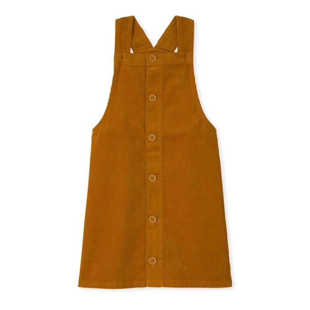 Corduroy Overall Dress Girls 10 Brown Fall Jumper Skirtall CHILDREN PLACE CL004